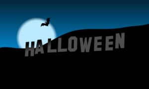 Hollywood Sign Reading Halloween